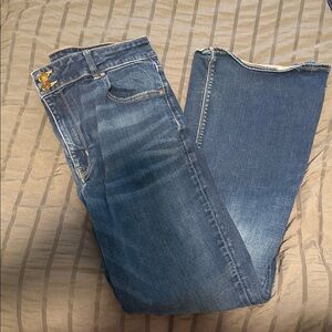 American Eagle Outfitters Dark Blue Straight Leg Jeans
